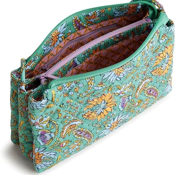Vera Bradley Premium Cotton Foxbury Crossbody Bag, Gemstone Paisley - NWT - Picture 3 of 6